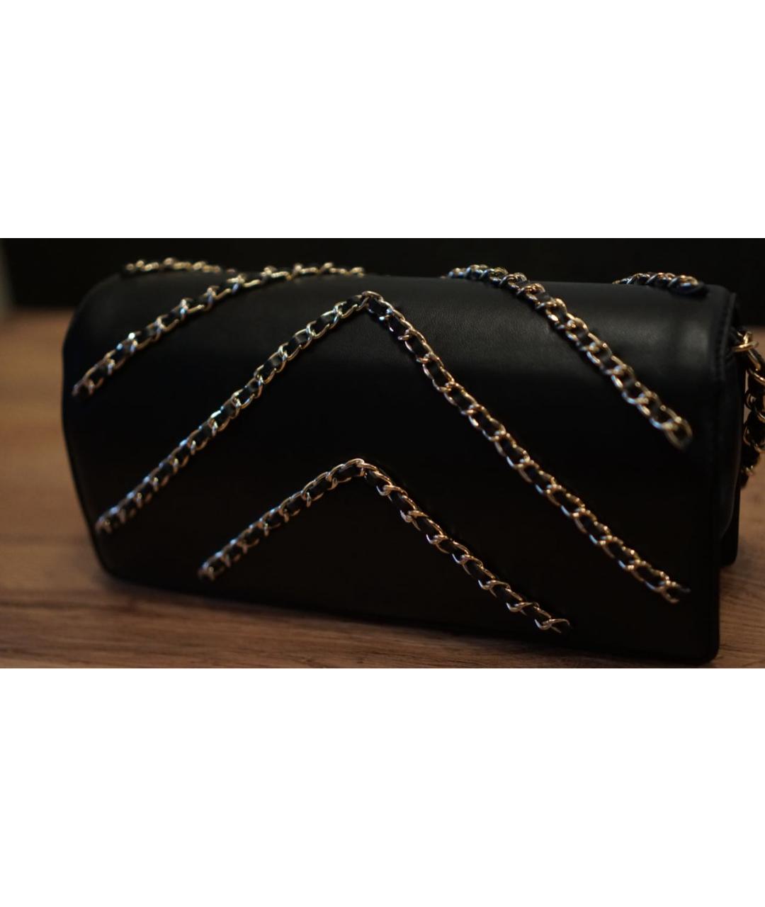 CHANEL Черная кожаная сумка через плечо, фото 3