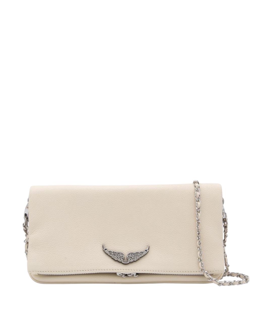 ZADIG & VOLTAIRE Белая кожаная сумка через плечо, фото 1