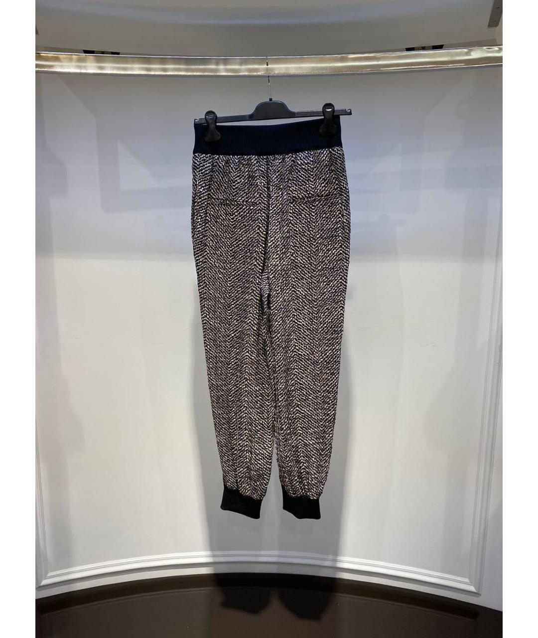 FENDI Серые прямые брюки, фото 2