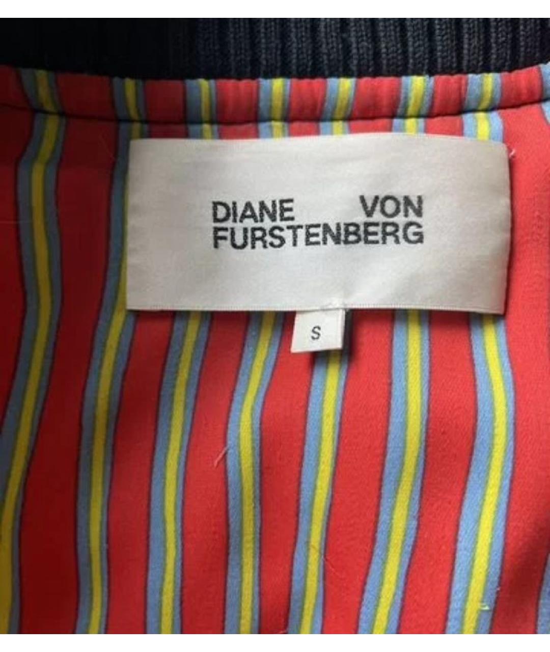 DIANE VON FURSTENBERG Темно-синяя шелковая куртка, фото 6