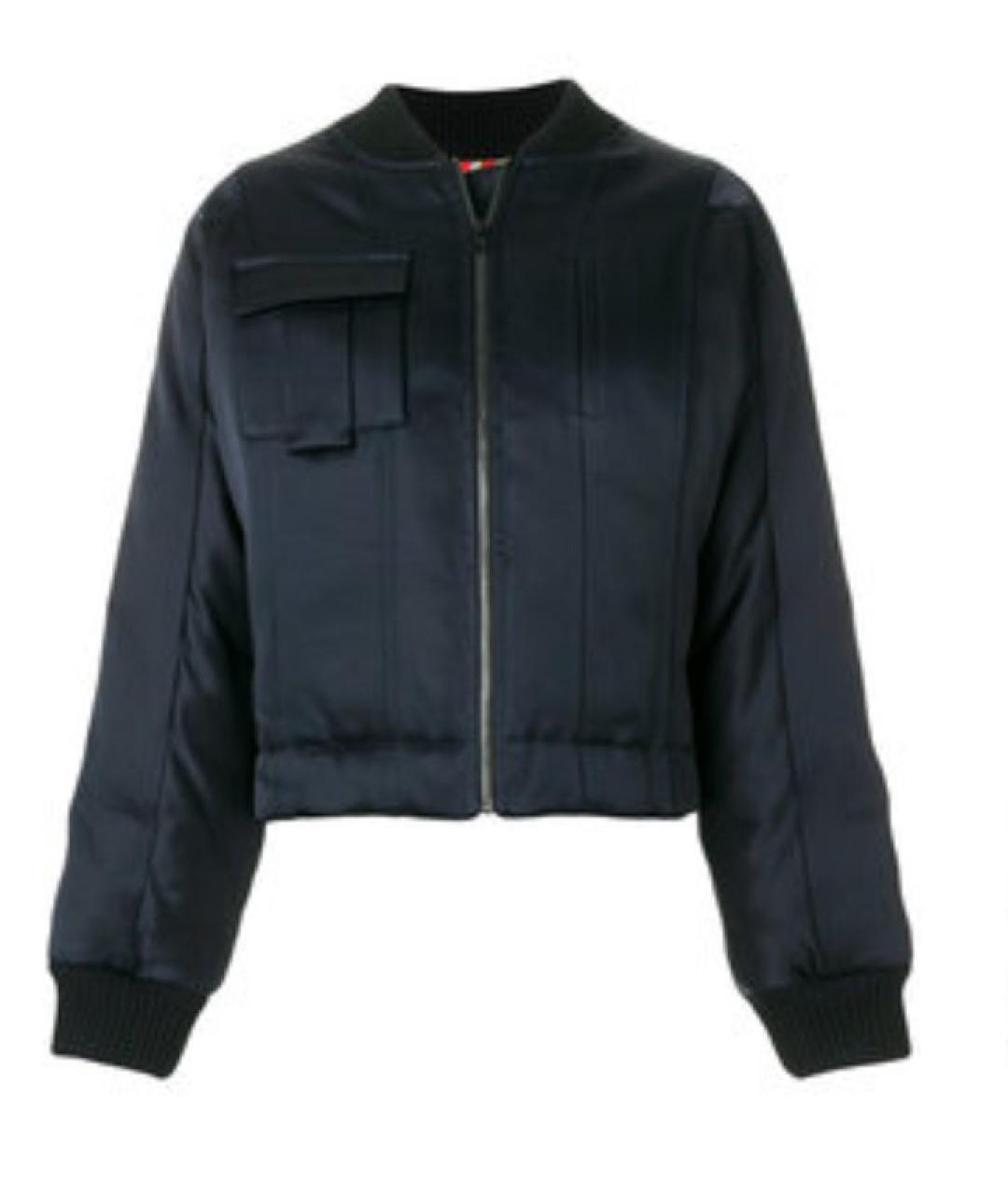 DIANE VON FURSTENBERG Темно-синяя шелковая куртка, фото 10