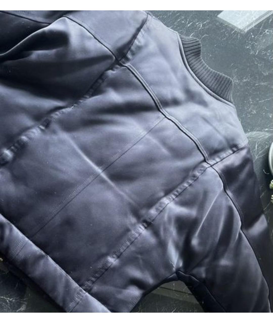 DIANE VON FURSTENBERG Темно-синяя шелковая куртка, фото 4