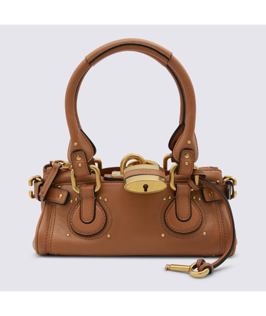 CHLOE Коричневая кожаная сумка тоут, фото 5