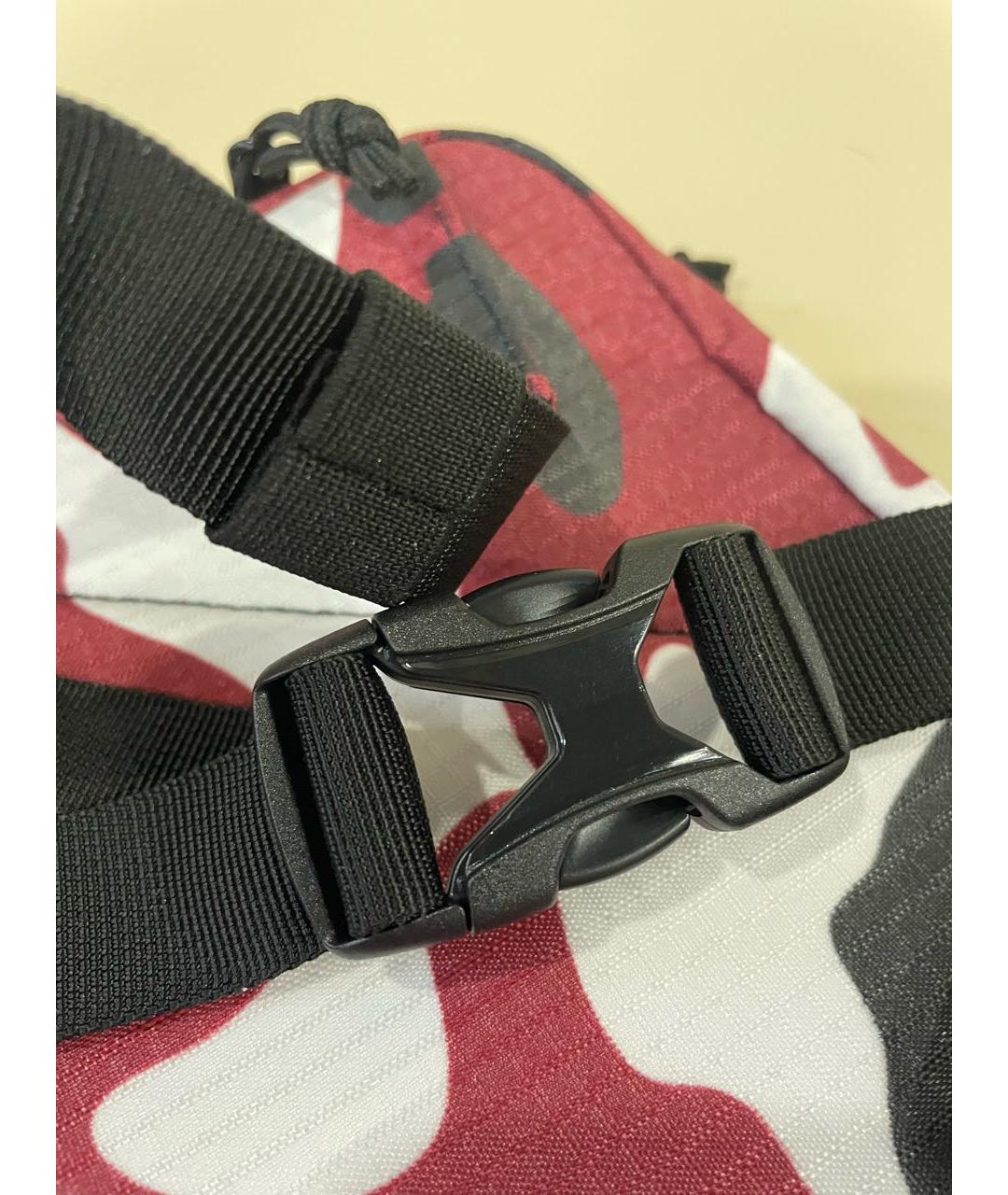 SUPREME Красная синтетическая поясная сумка, фото 8