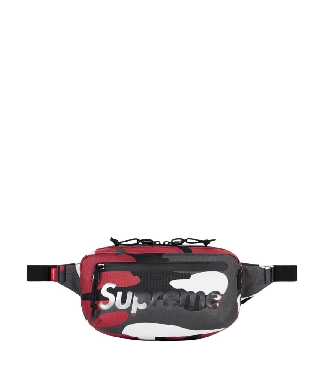 SUPREME Красная синтетическая поясная сумка, фото 1