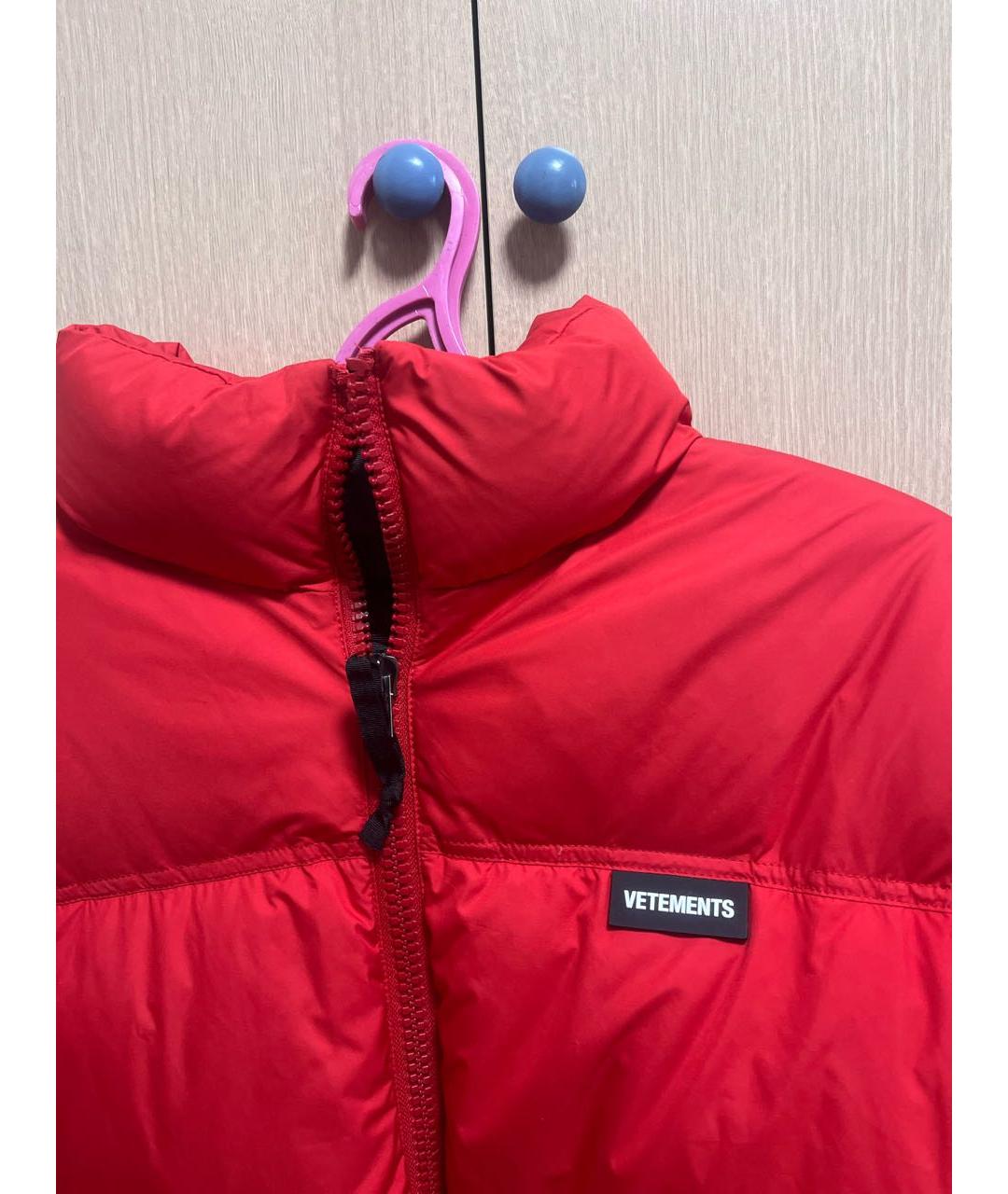 VETEMENTS Красная полиэстеровая куртка, фото 4