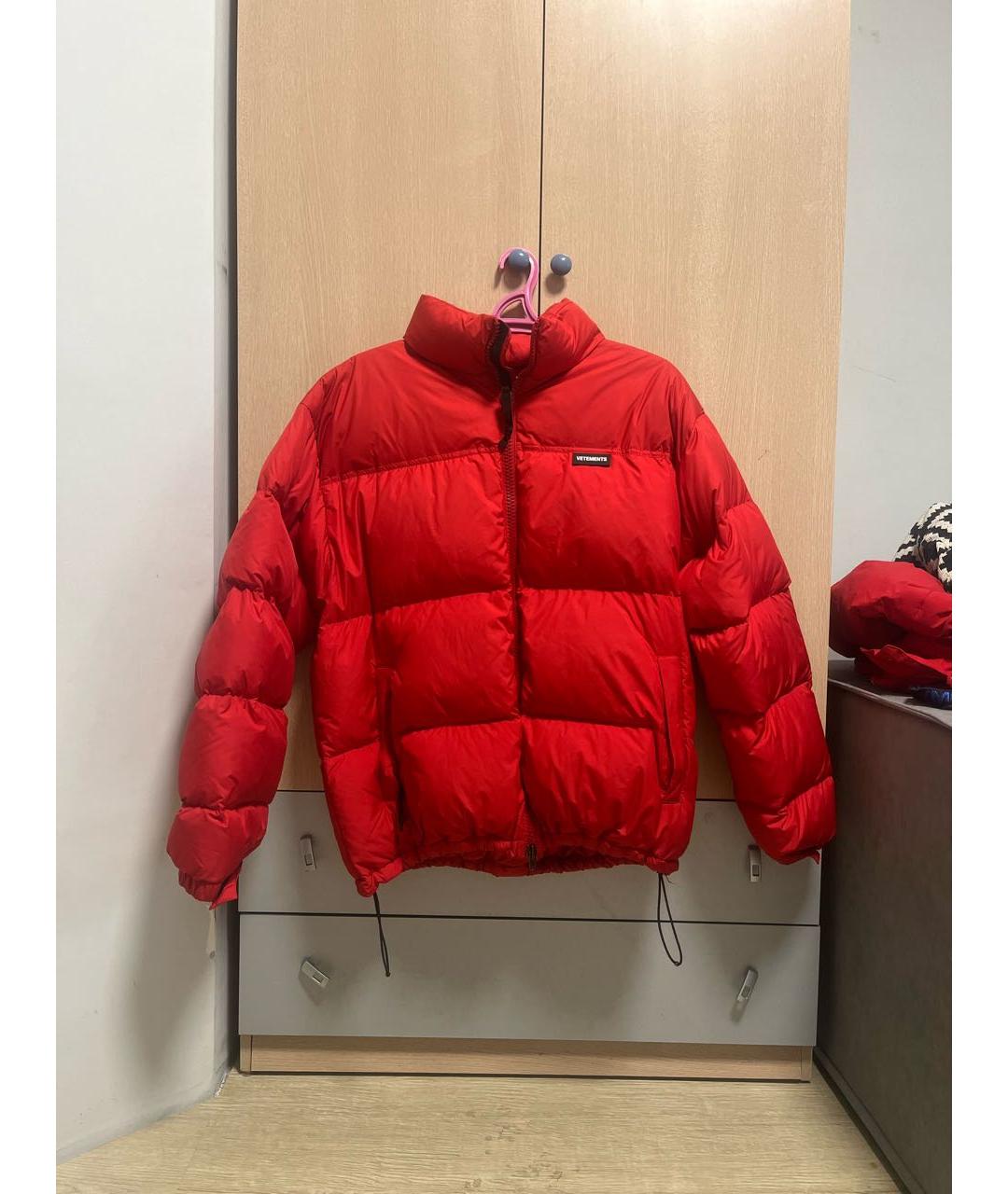 VETEMENTS Красная полиэстеровая куртка, фото 9