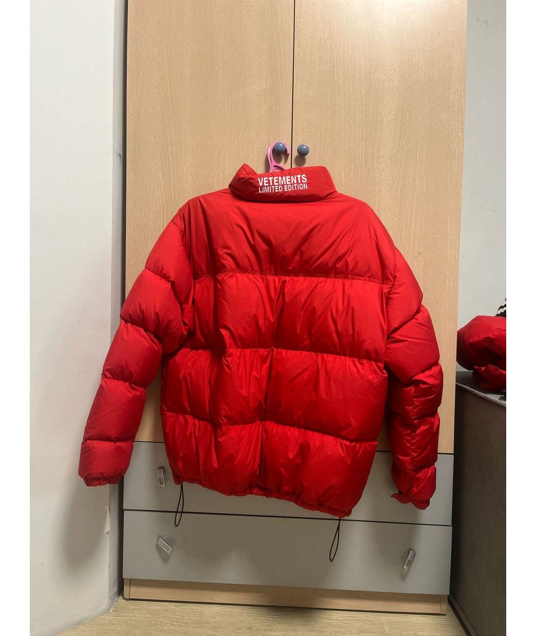 VETEMENTS Красная полиэстеровая куртка, фото 2