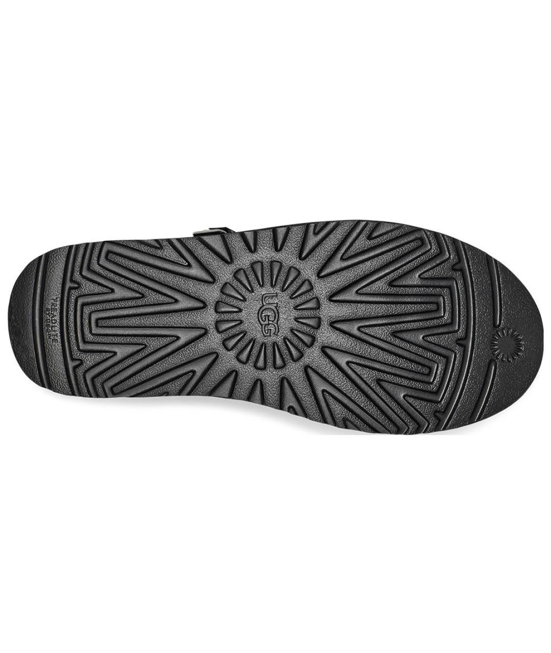 UGG AUSTRALIA Черные замшевые низкие ботинки, фото 5