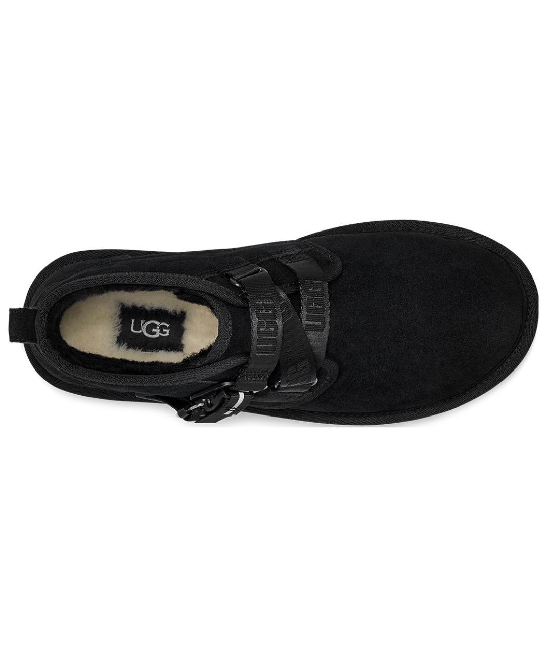 UGG AUSTRALIA Черные замшевые низкие ботинки, фото 4