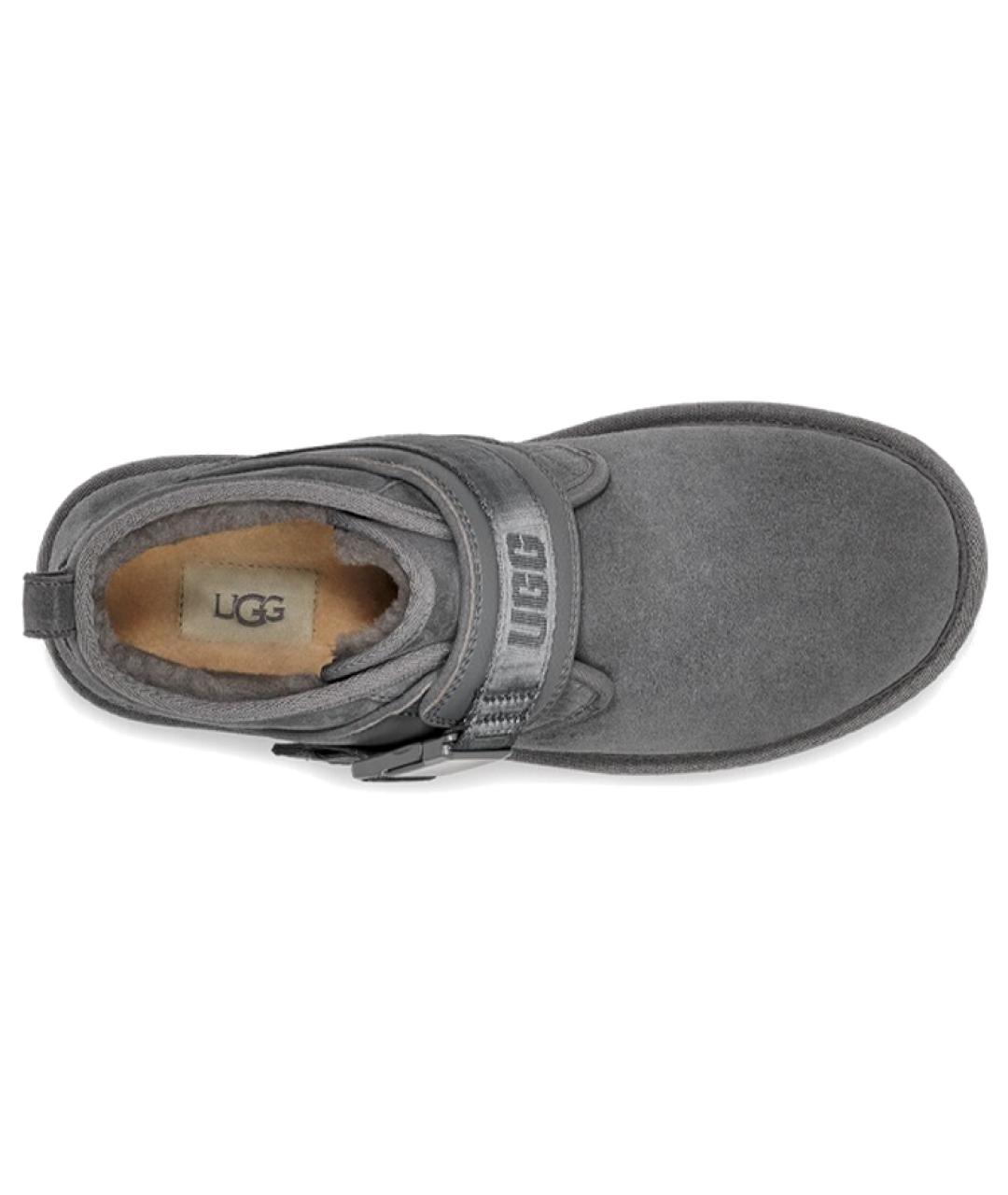 UGG AUSTRALIA Серые замшевые высокие ботинки, фото 4