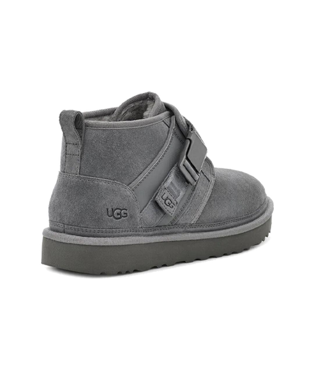 UGG AUSTRALIA Серые замшевые высокие ботинки, фото 5