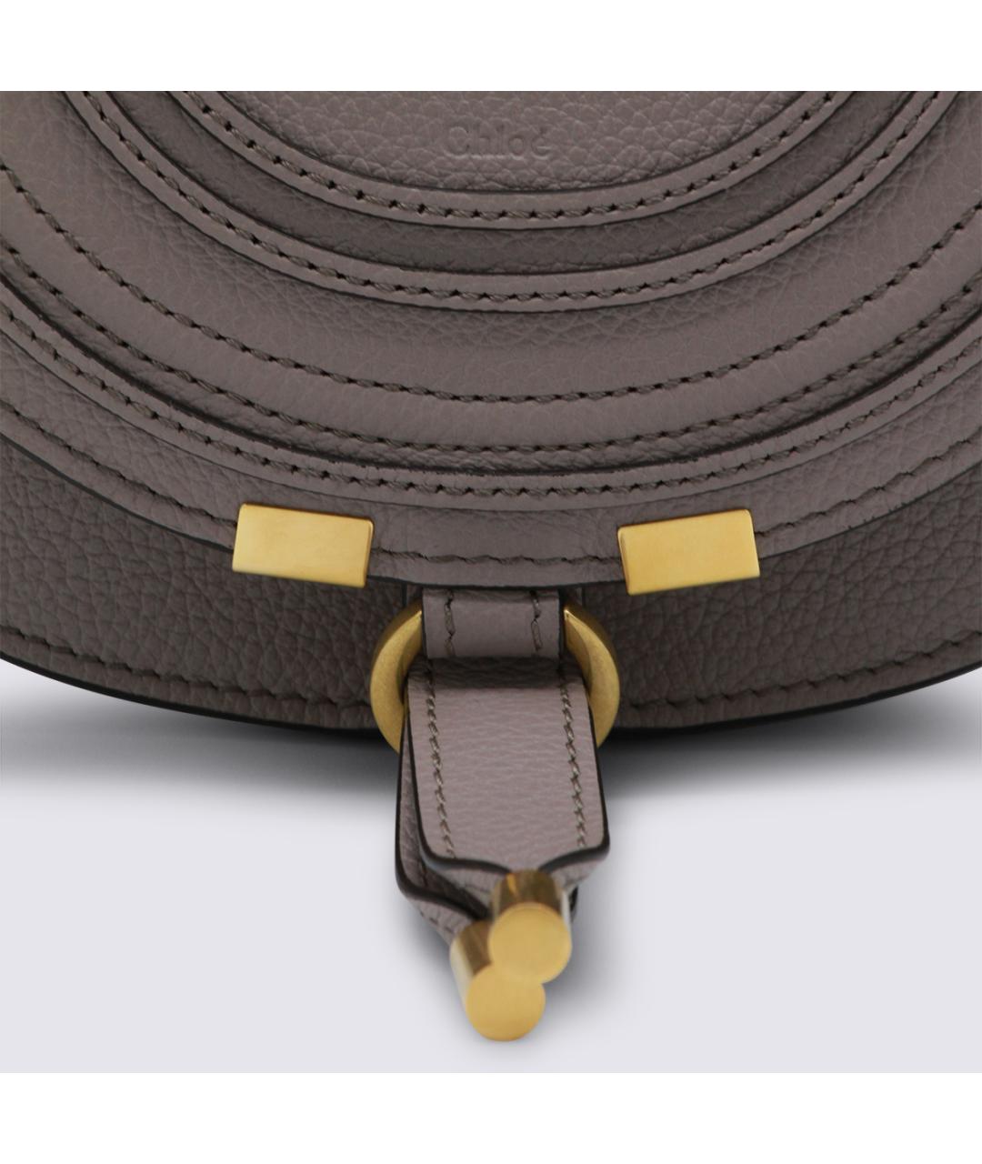 CHLOE Коричневая кожаная сумка через плечо, фото 4