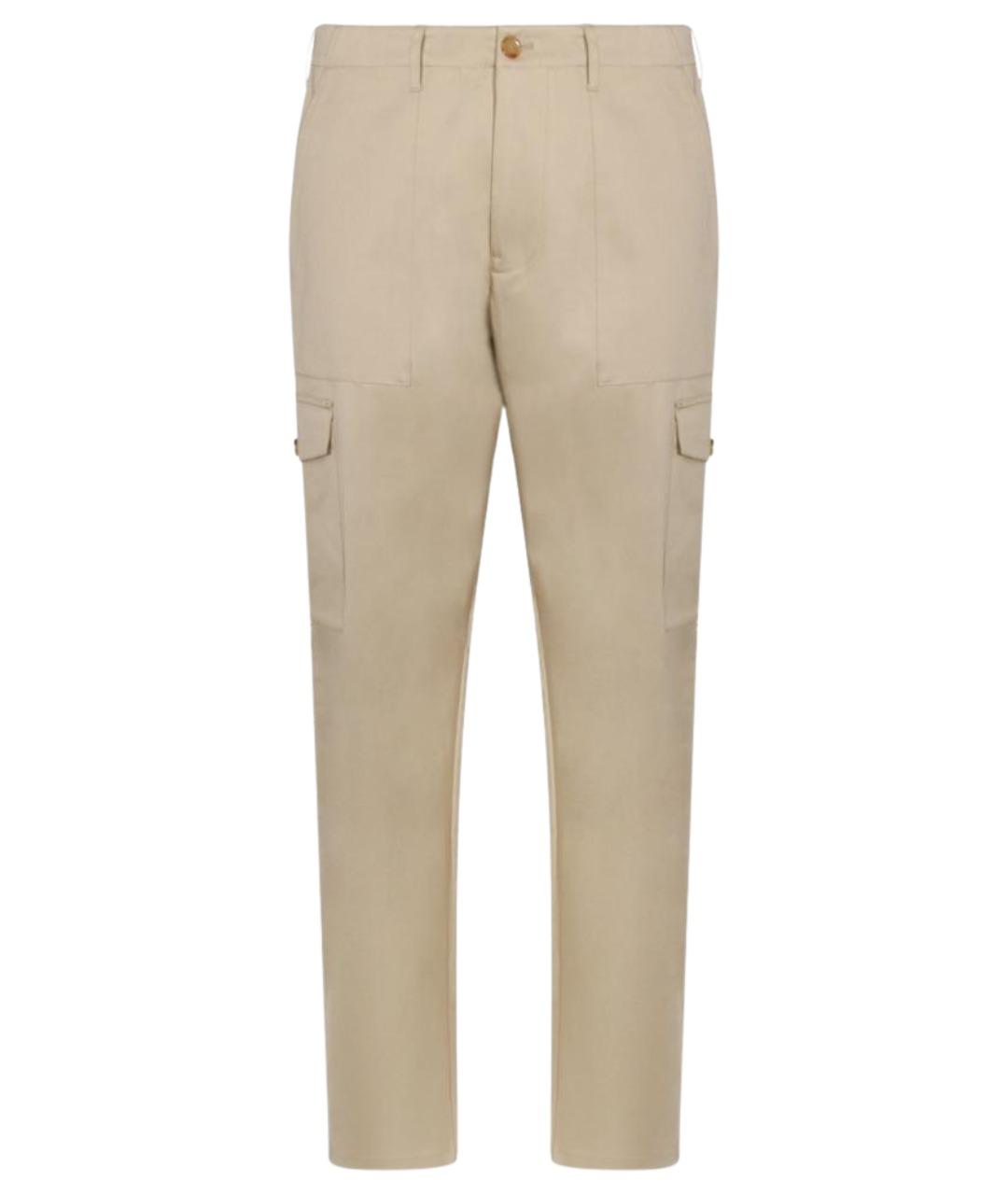 ETRO Бежевые хлопковые повседневные брюки, фото 1