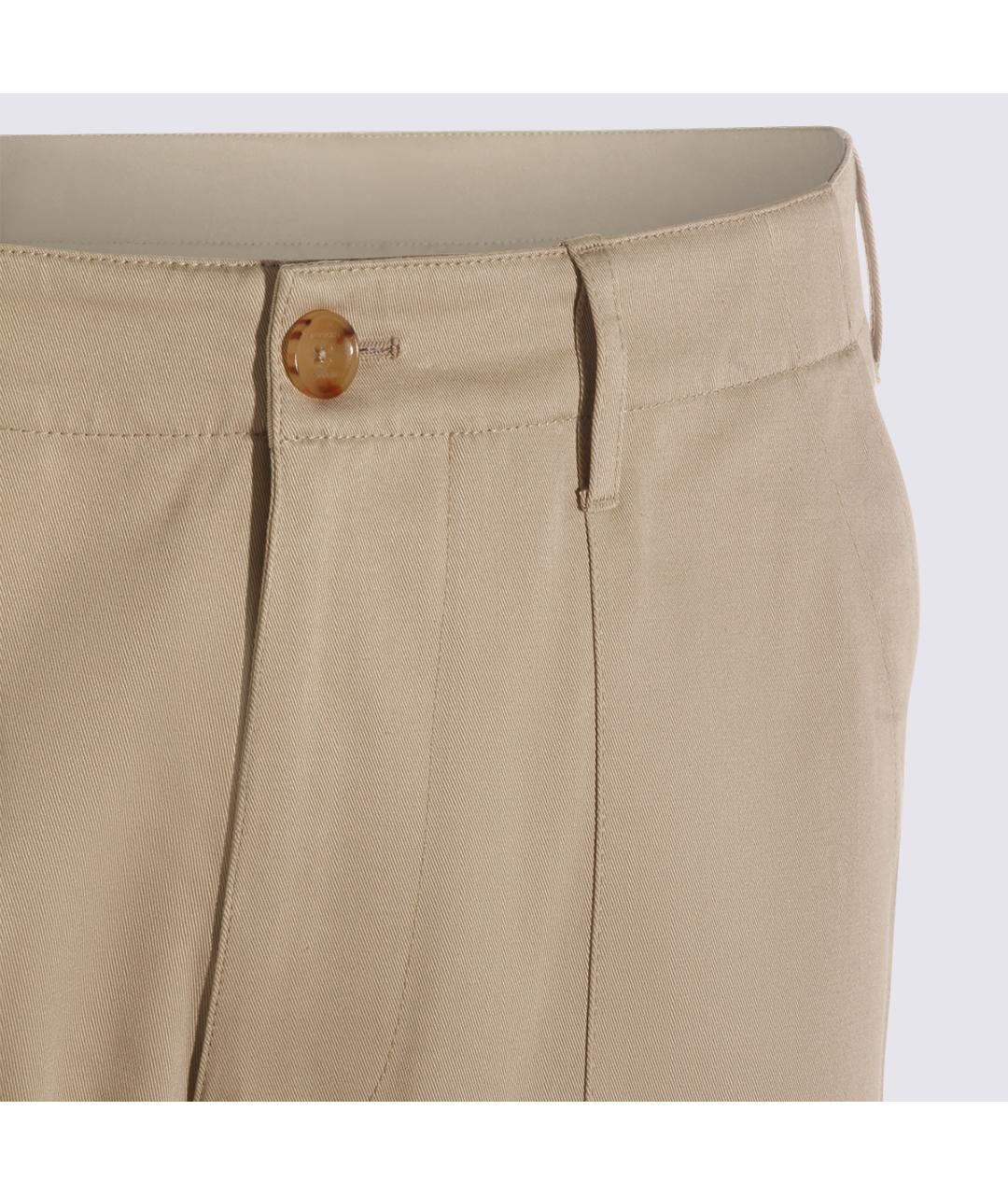 ETRO Бежевые хлопковые повседневные брюки, фото 3
