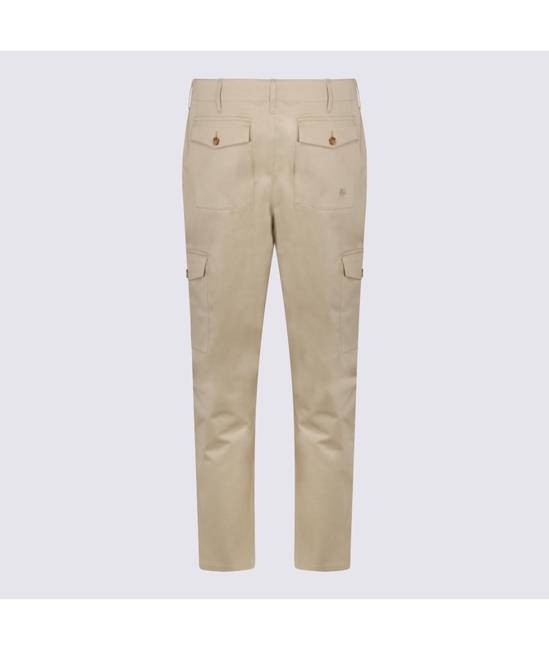 ETRO Бежевые хлопковые повседневные брюки, фото 2
