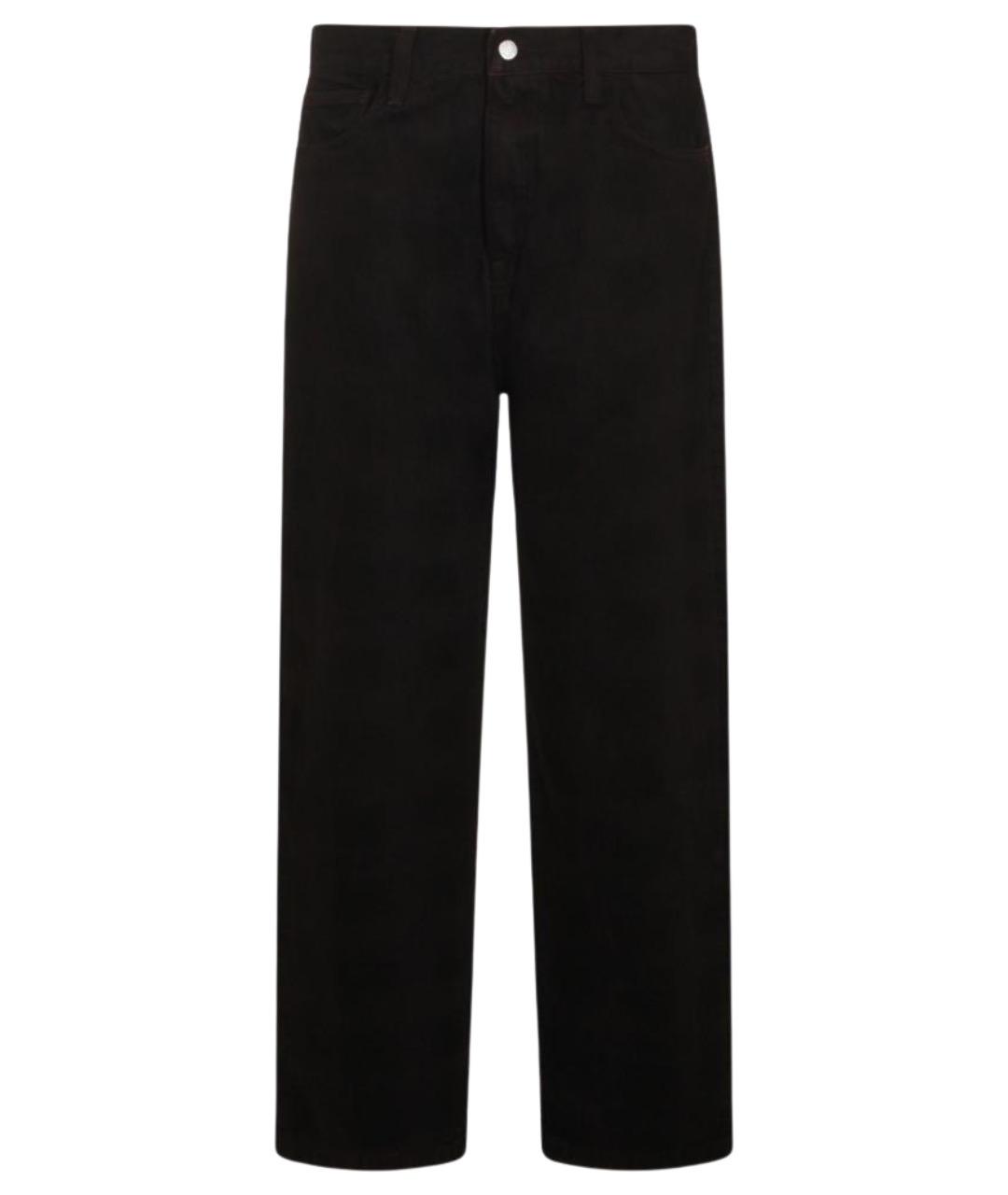 CARHARTT WIP Черные хлопковые прямые джинсы, фото 1