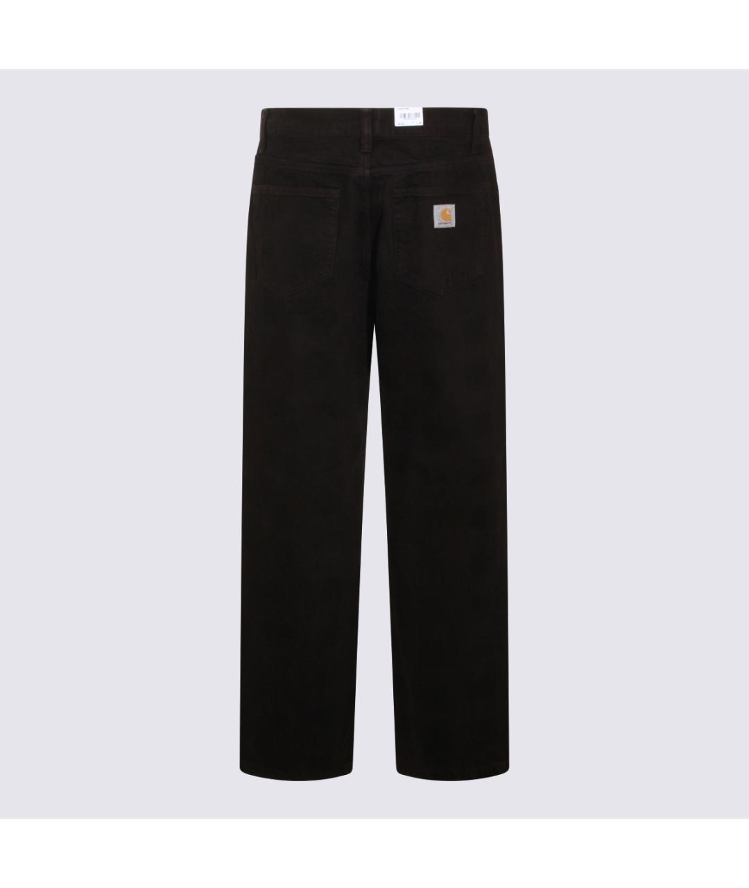 CARHARTT WIP Черные хлопковые прямые джинсы, фото 2