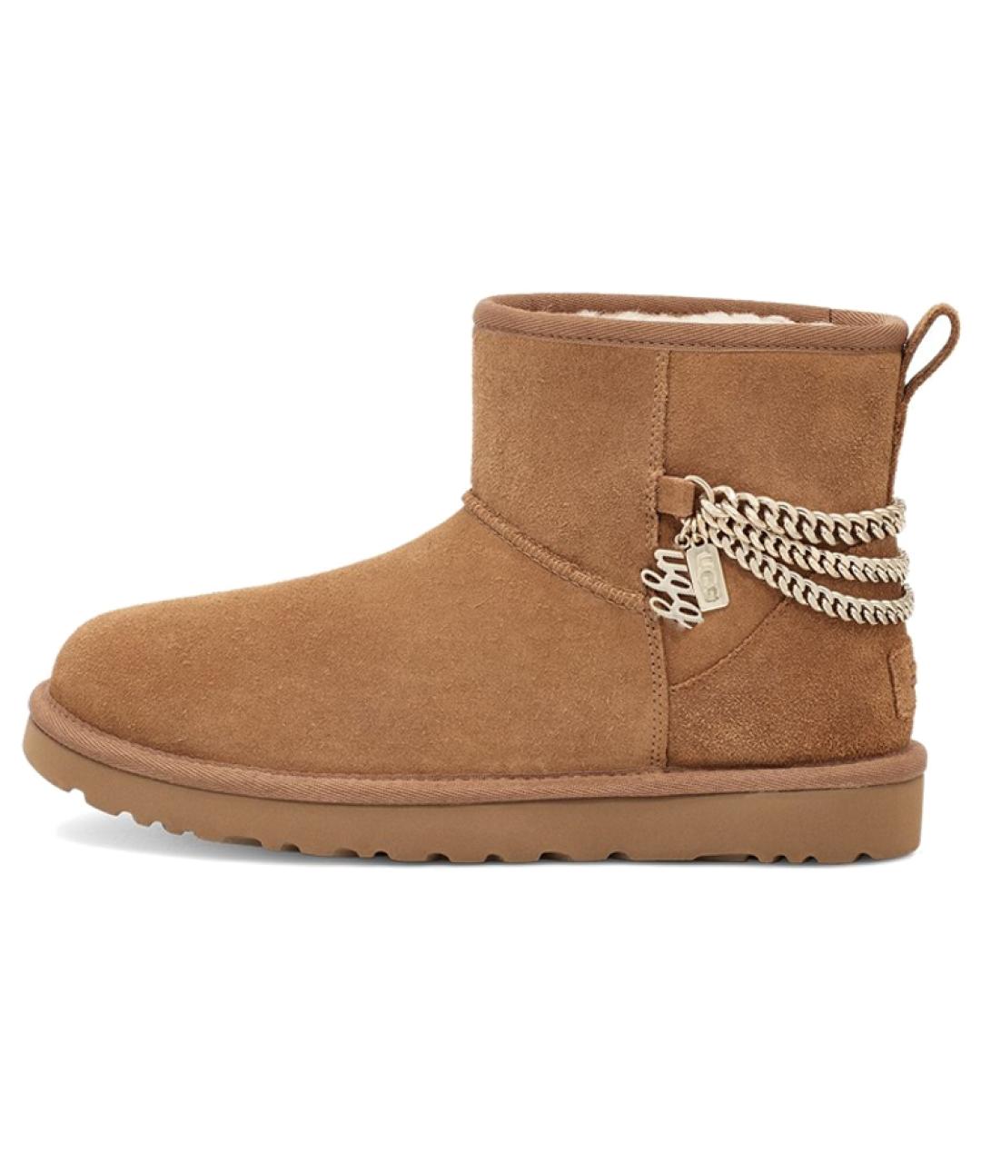 UGG AUSTRALIA Коричневые замшевые ботинки, фото 8