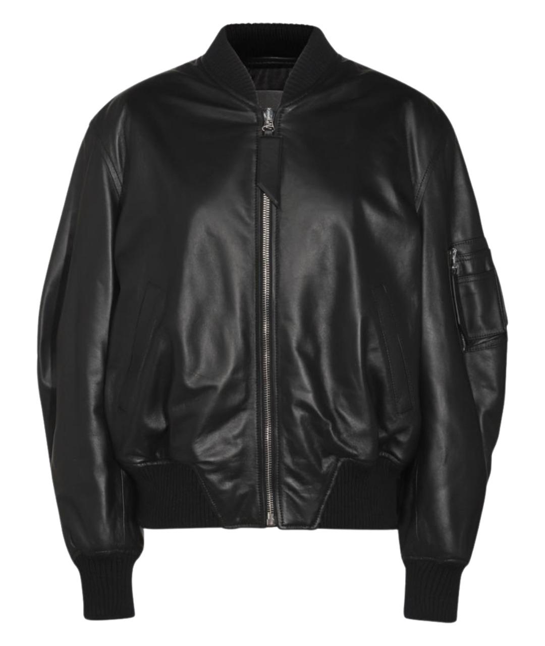 THE ATTICO Черная кожаная куртка, фото 1