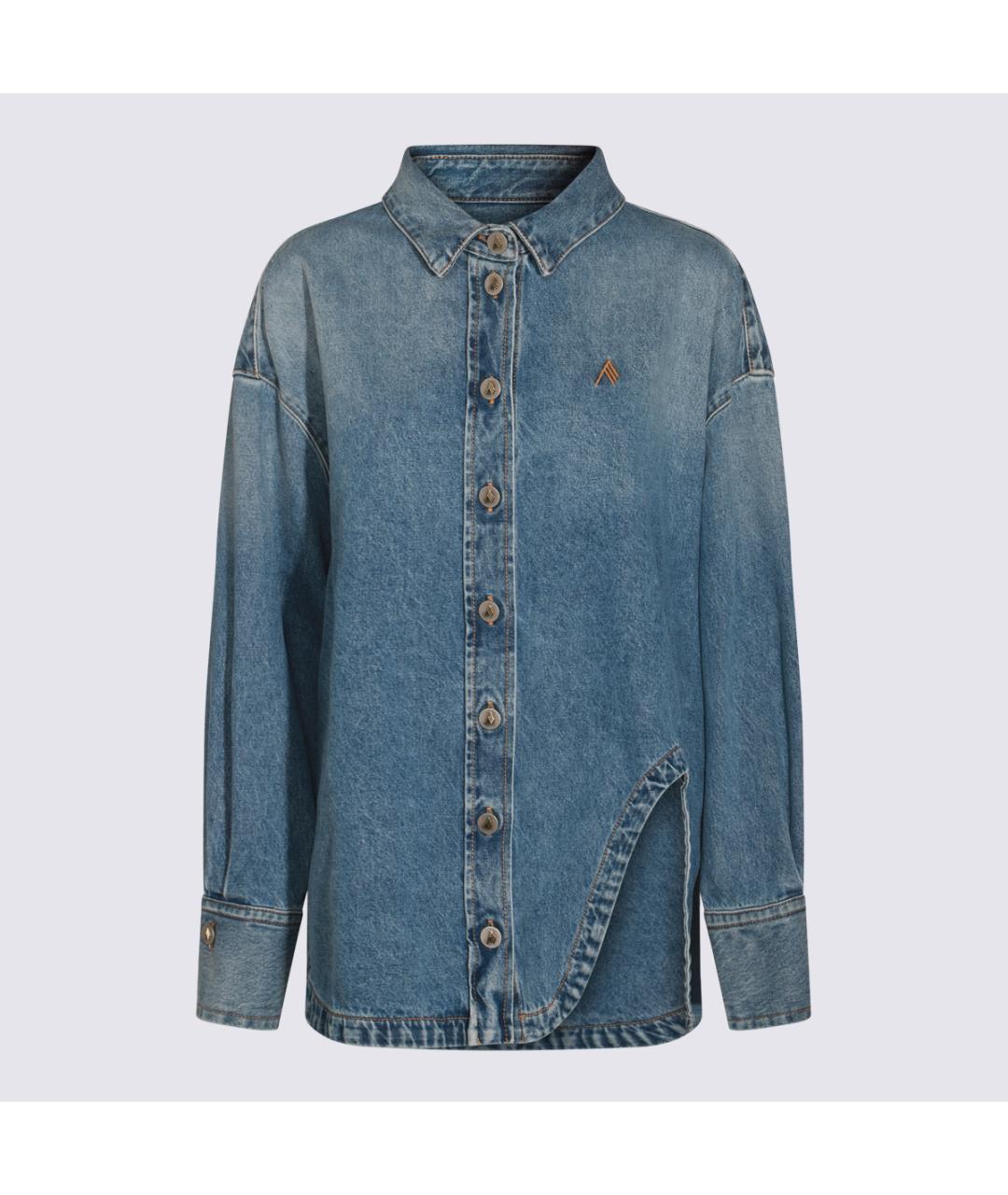 THE ATTICO Синяя хлопковая рубашка, фото 3