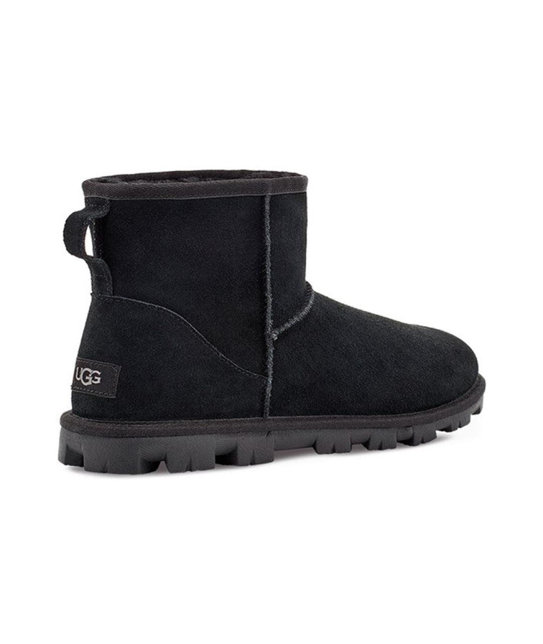 UGG AUSTRALIA Черные замшевые ботинки, фото 4