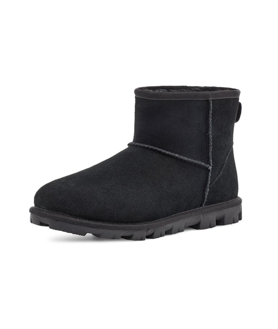 UGG AUSTRALIA Черные замшевые ботинки, фото 3