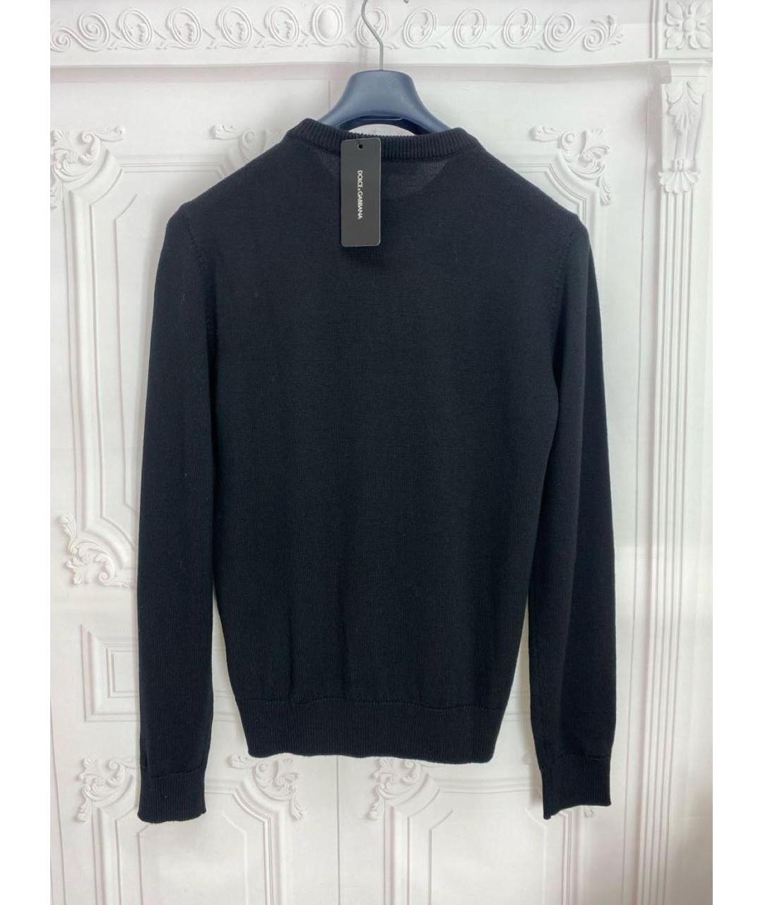 DOLCE&GABBANA Черный шерстяной джемпер / свитер, фото 2