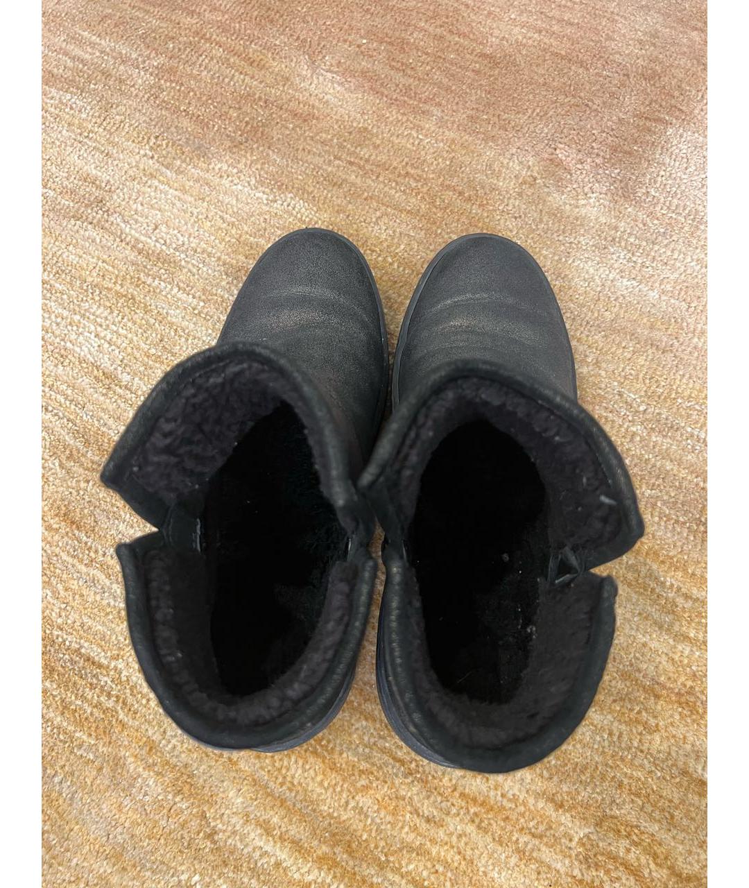 SANTONI Антрацитовые нубуковые полусапоги, фото 3