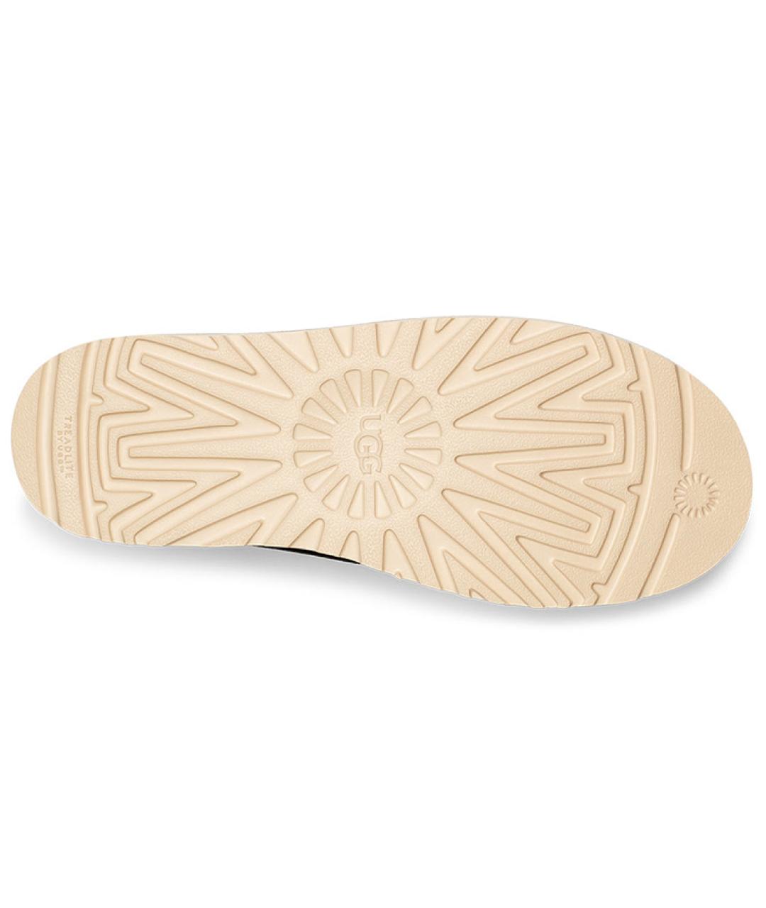 UGG AUSTRALIA Коричневые кожаные высокие ботинки, фото 6