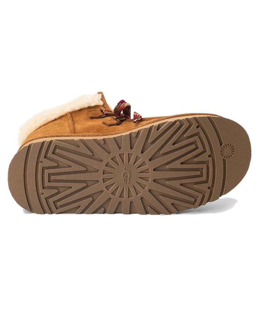 UGG AUSTRALIA Коричневые замшевые ботинки, фото 6