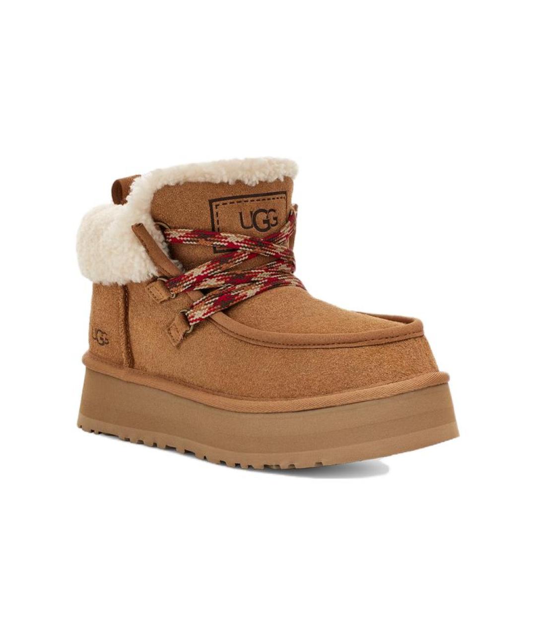 UGG AUSTRALIA Коричневые замшевые ботинки, фото 3