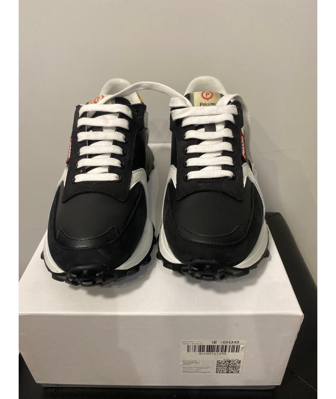 POLLINI Мульти кожаные низкие кроссовки / кеды, фото 2