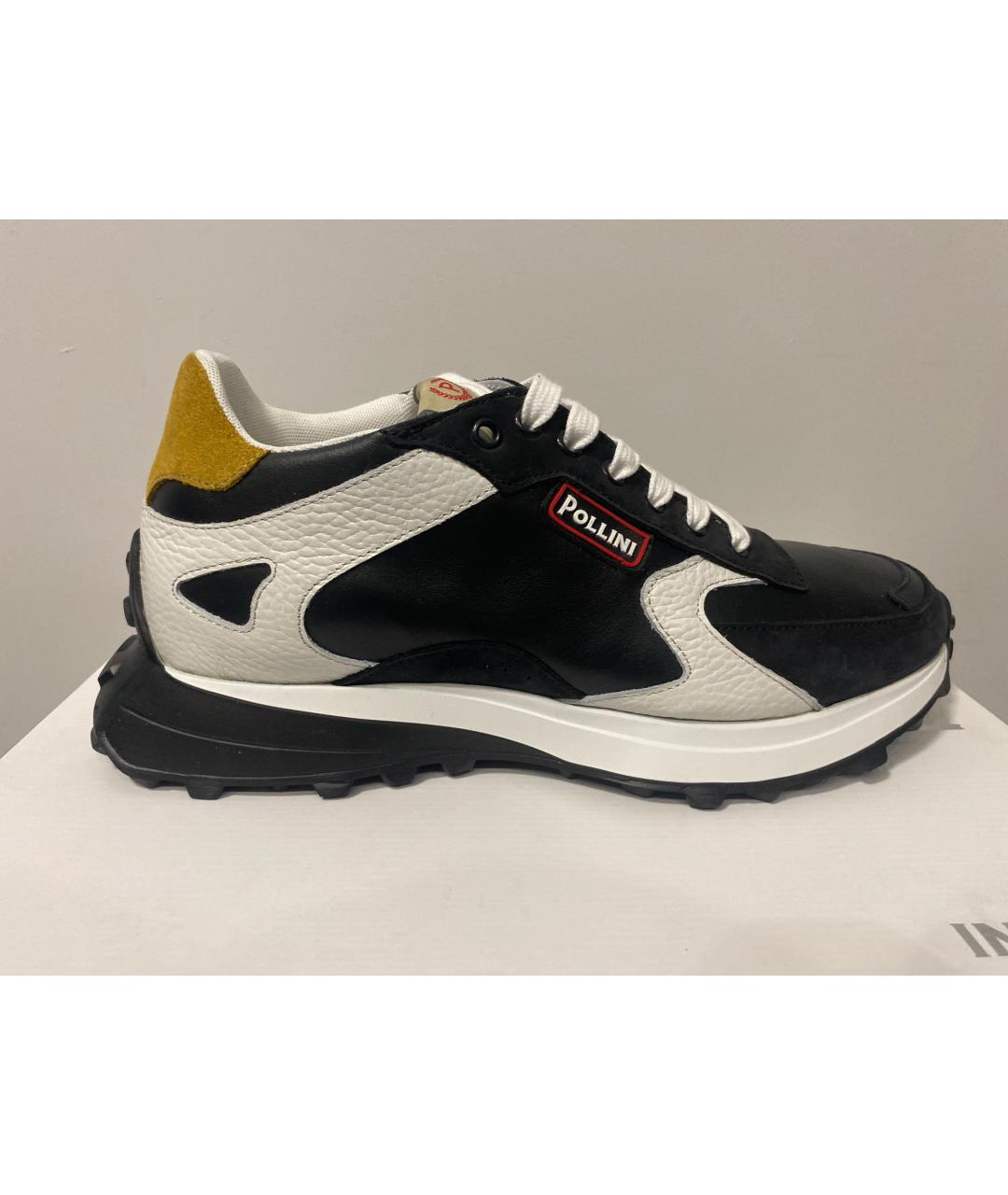 POLLINI Мульти кожаные низкие кроссовки / кеды, фото 6