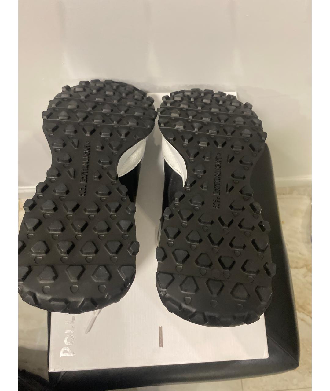 POLLINI Мульти кожаные низкие кроссовки / кеды, фото 5