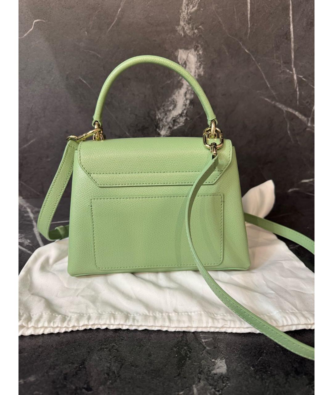 FURLA Салатовая кожаная сумка через плечо, фото 3