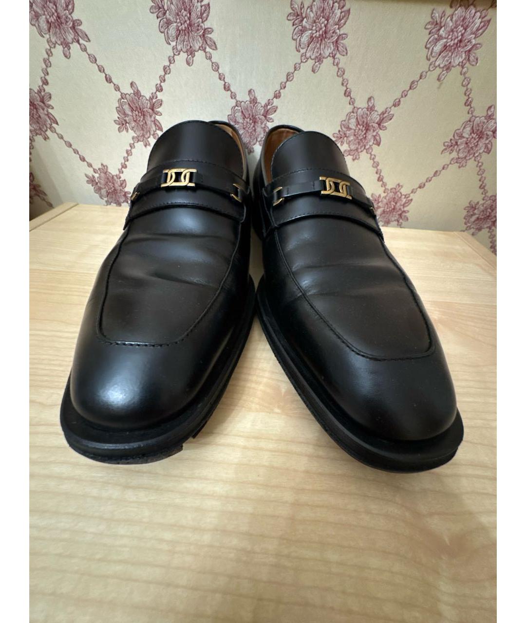 TOD'S Черные кожаные туфли, фото 8