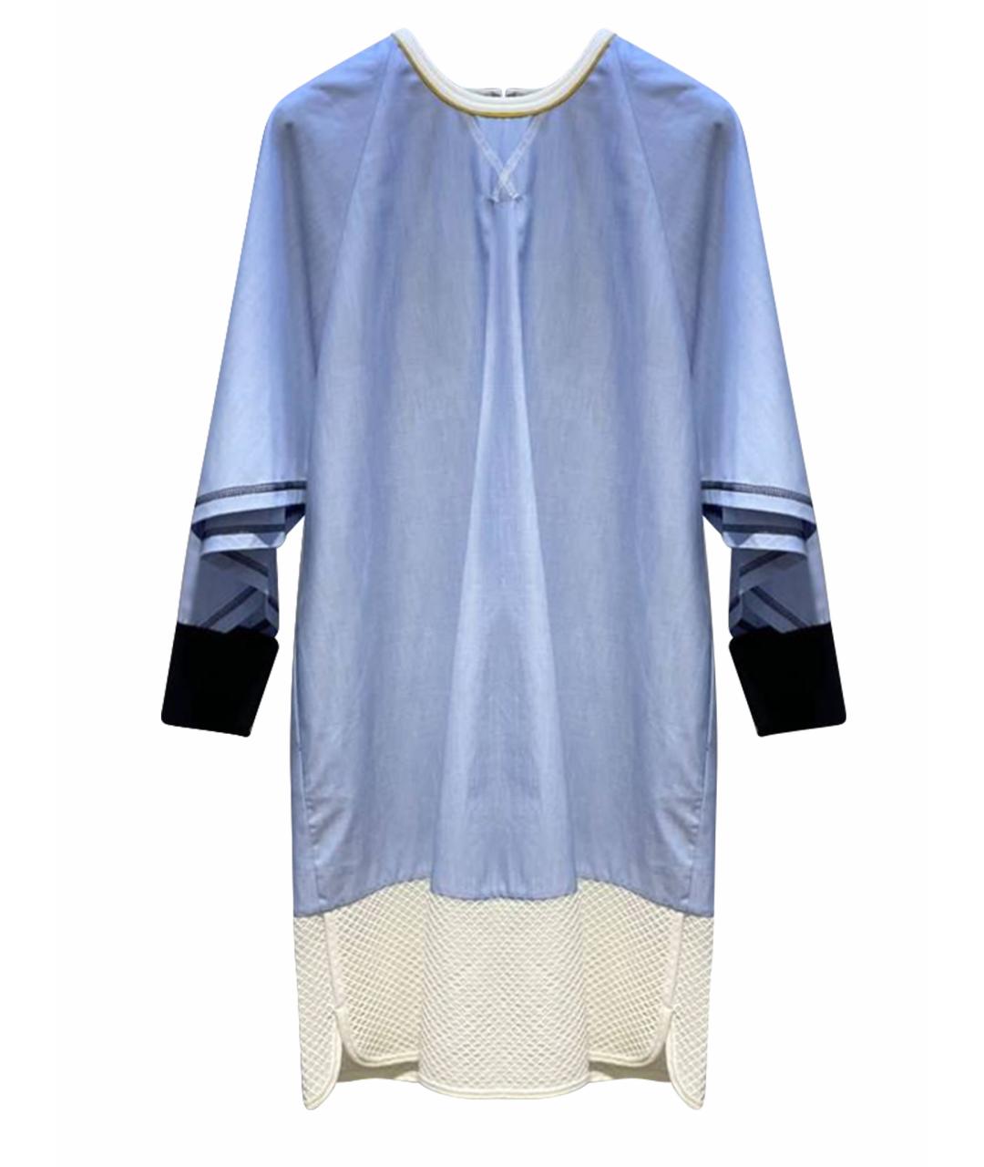 FENDI Голубое хлопковое повседневное платье, фото 1