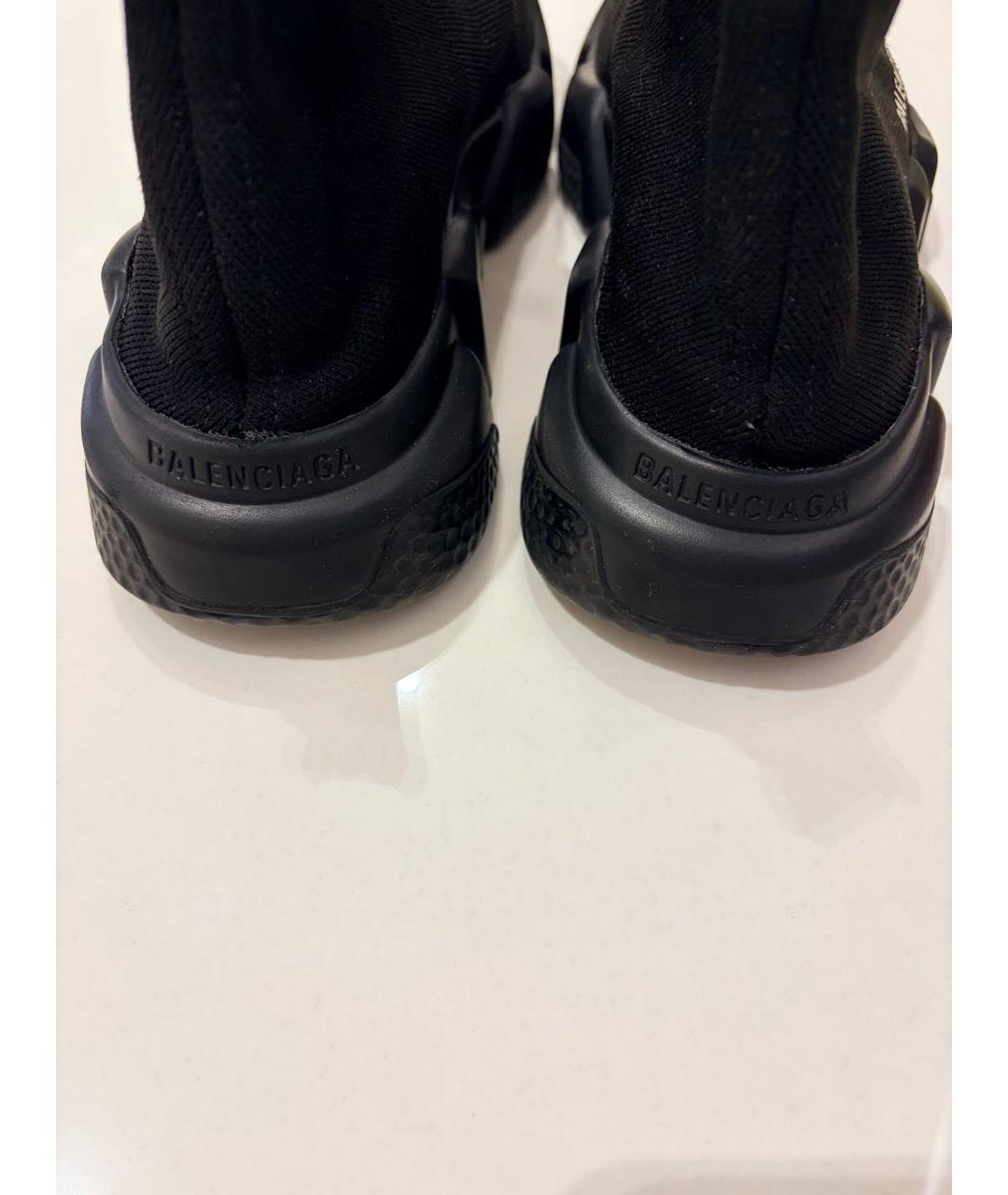 BALENCIAGA Черные текстильные кроссовки, фото 4