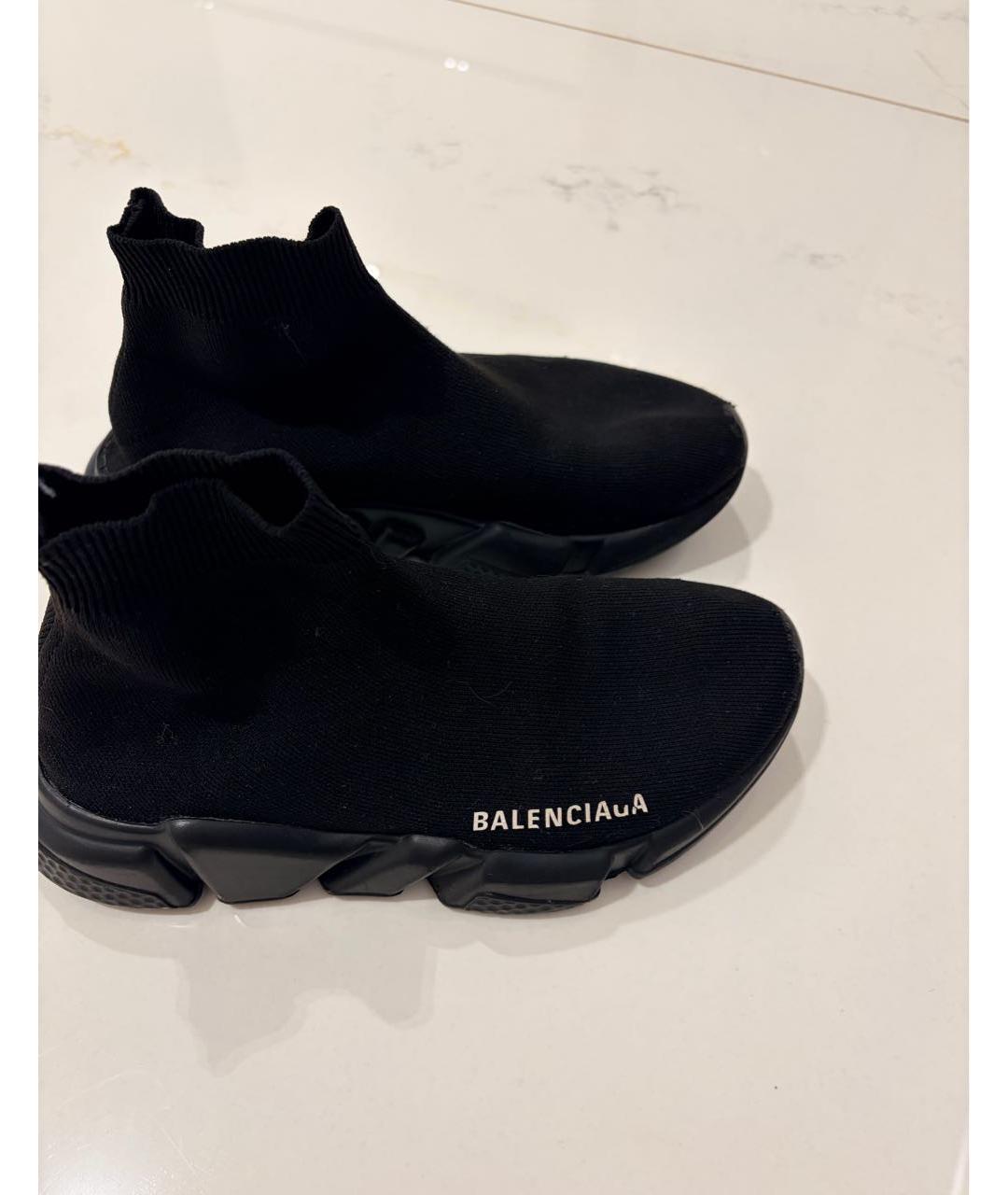 BALENCIAGA Черные текстильные кроссовки, фото 5