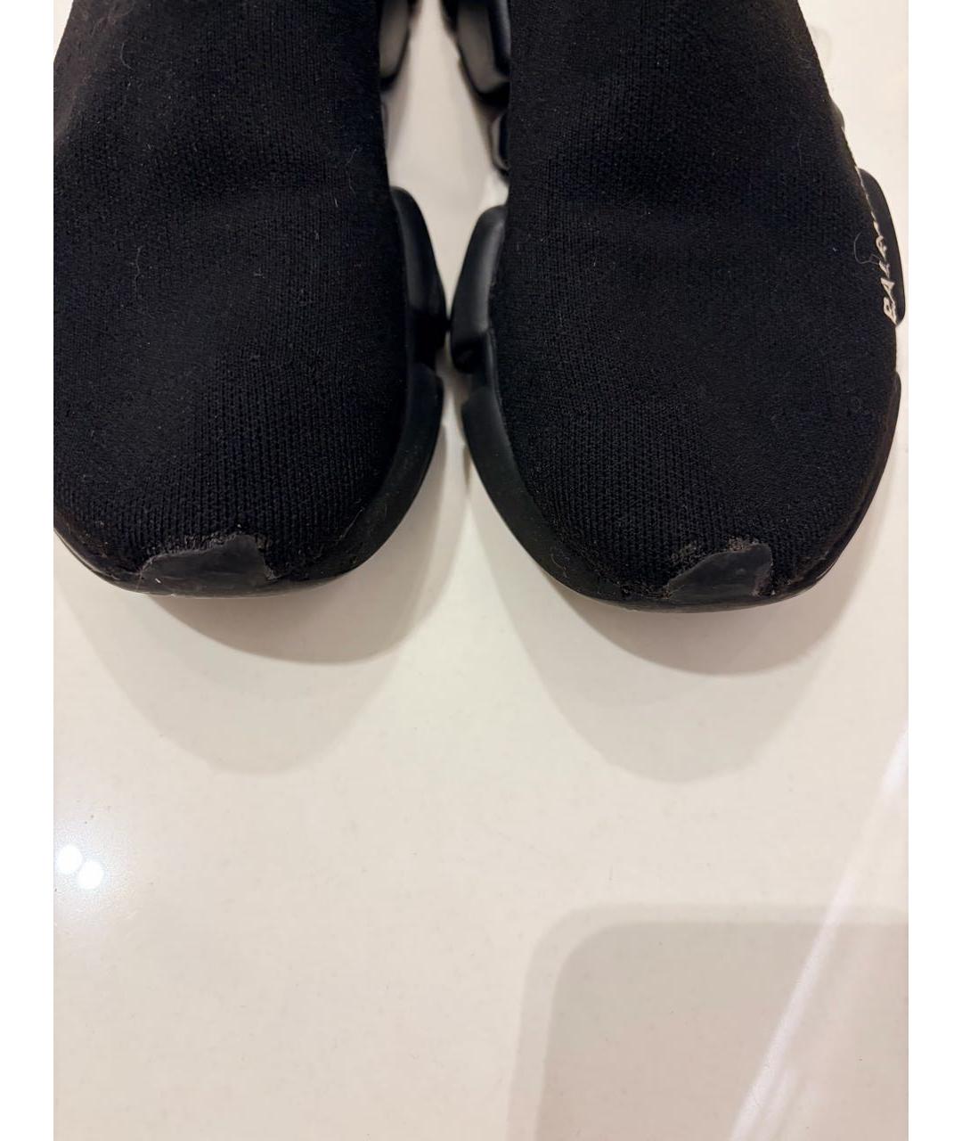 BALENCIAGA Черные текстильные кроссовки, фото 3