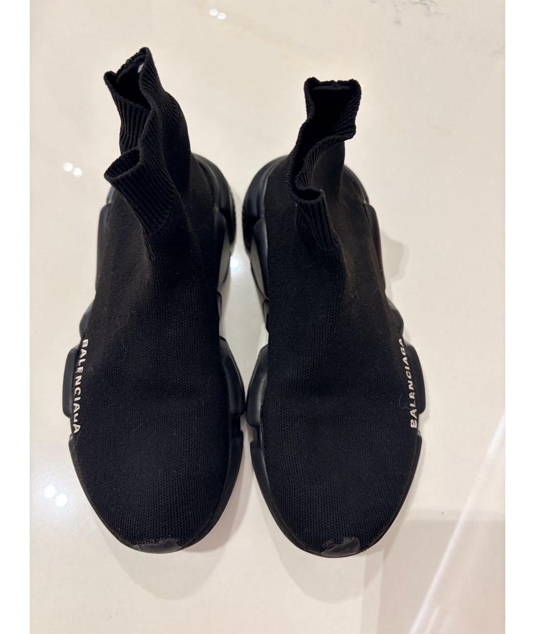 BALENCIAGA Черные текстильные кроссовки, фото 2