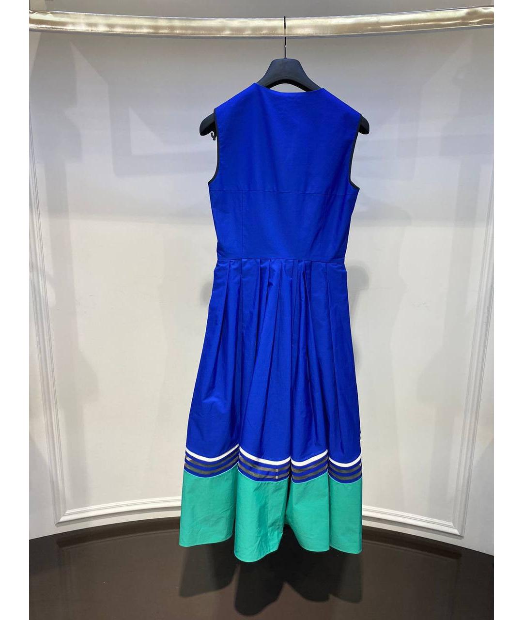 FENDI Синее хлопковое повседневное платье, фото 3