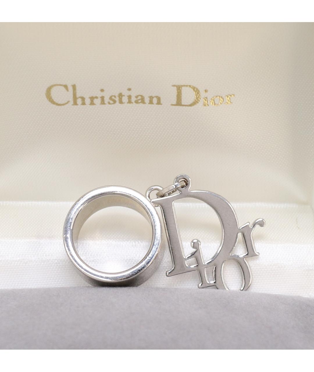 CHRISTIAN DIOR Серебряное с серебряным покрытием кольцо, фото 8