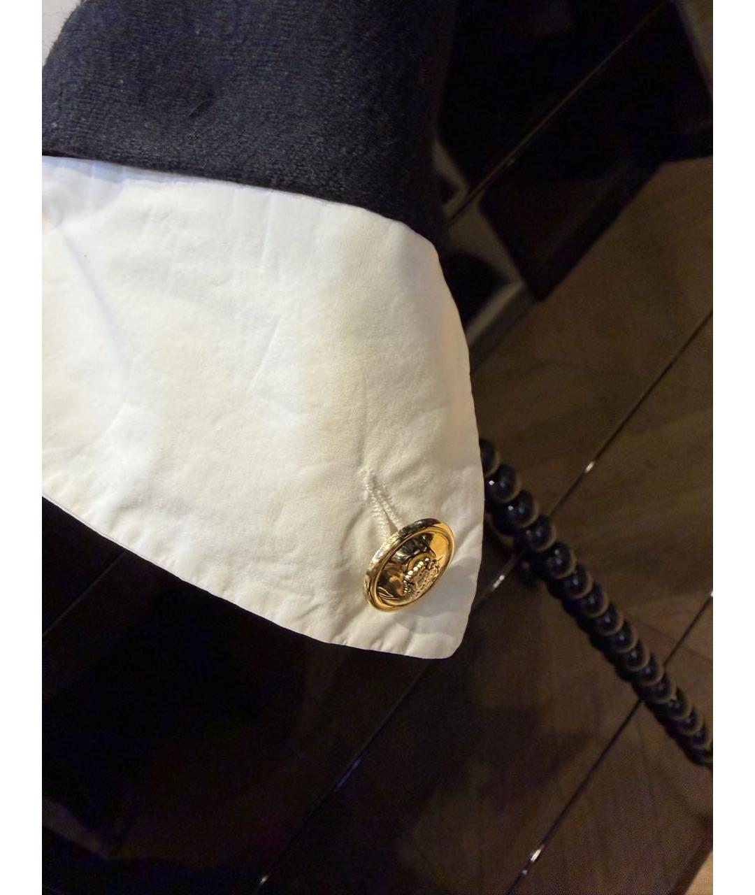 SANDRO Черный шерстяной жакет/пиджак, фото 4