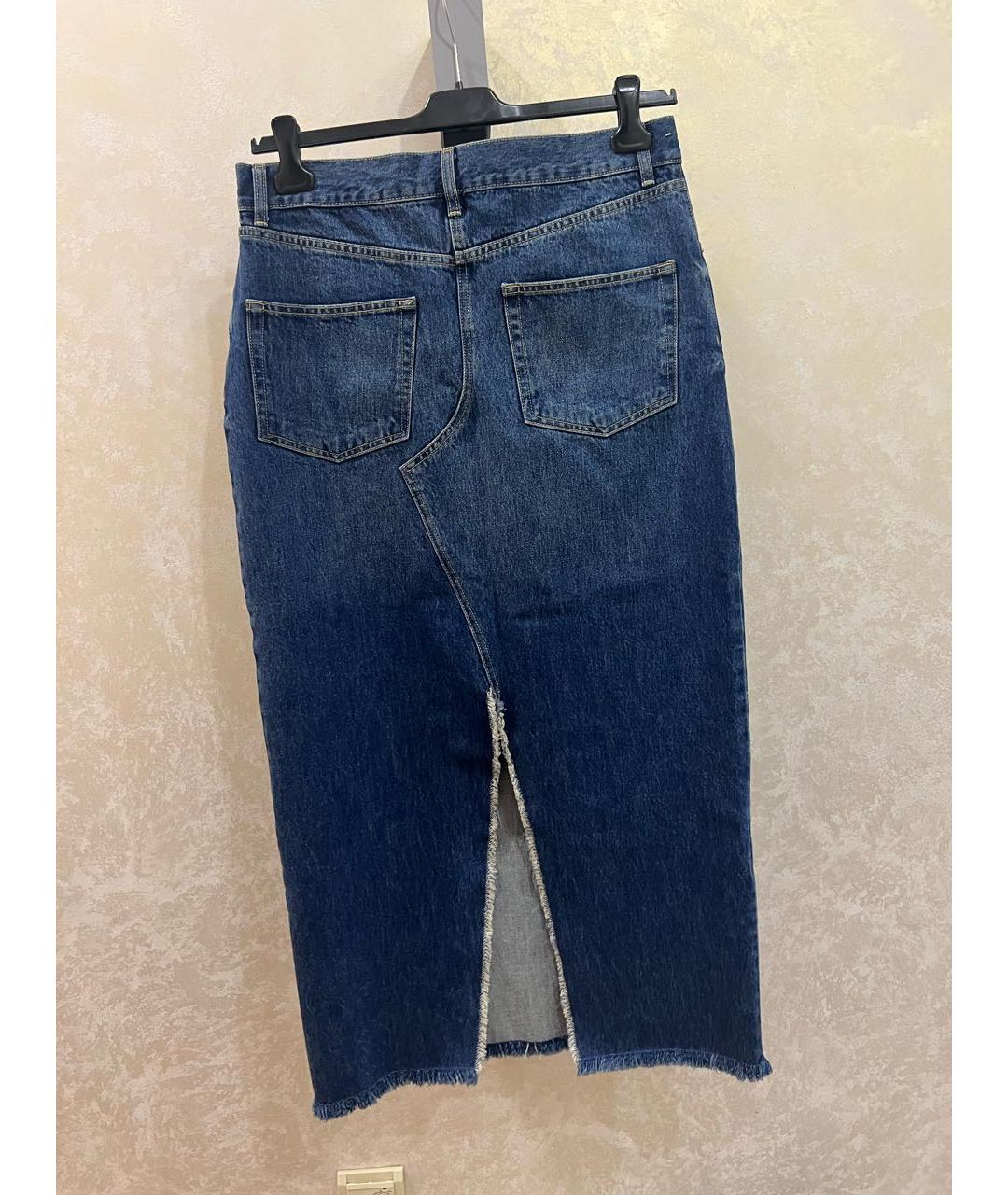 RAEY Синяя деним юбка макси, фото 2