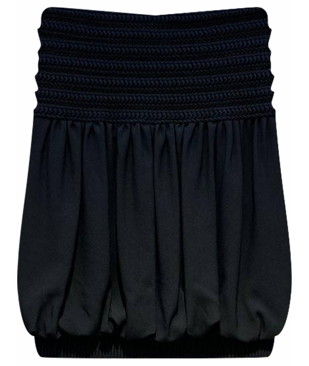 FENDI Черная ацетатная юбка мини, фото 1