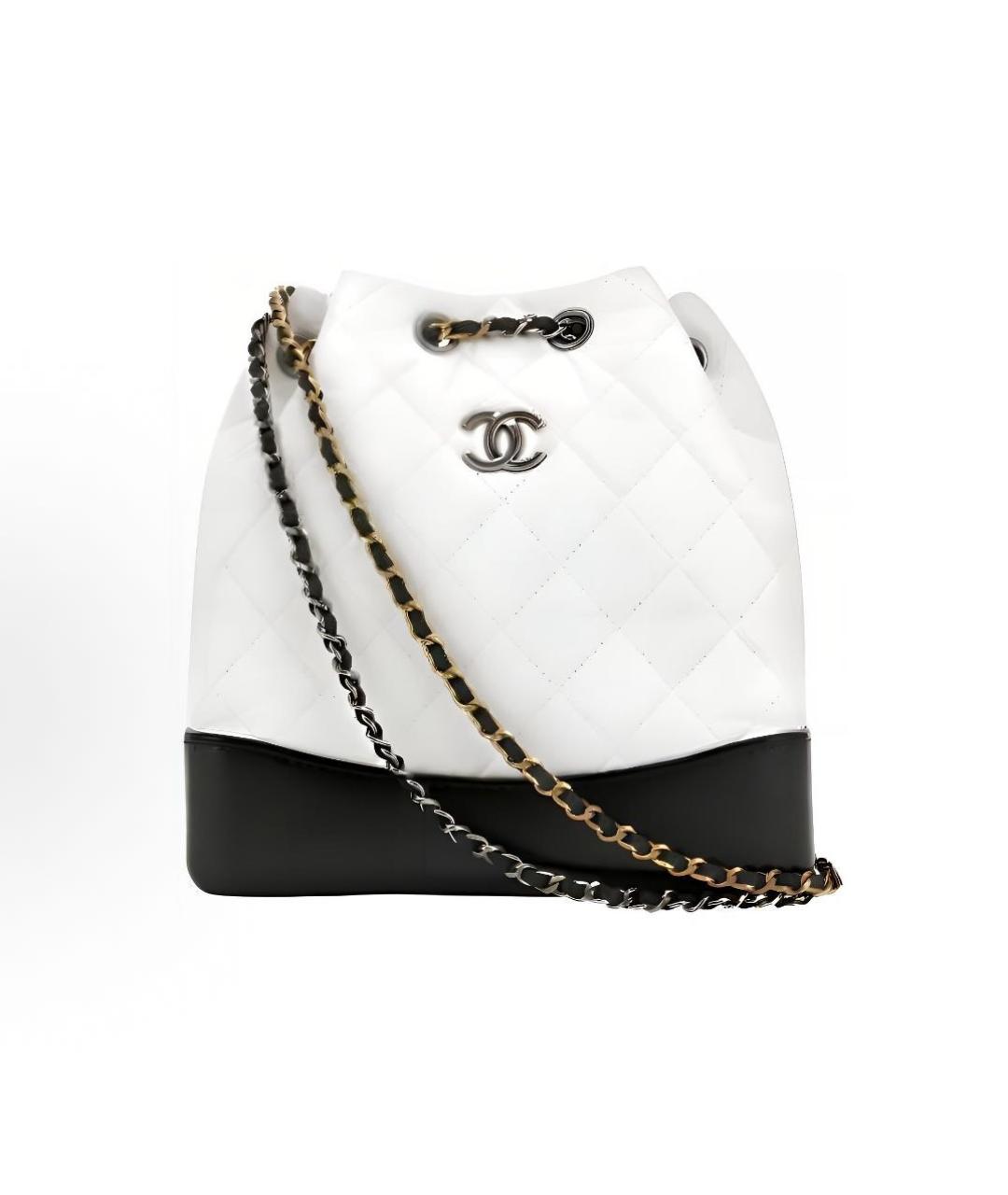 CHANEL Белый кожаный рюкзак, фото 5