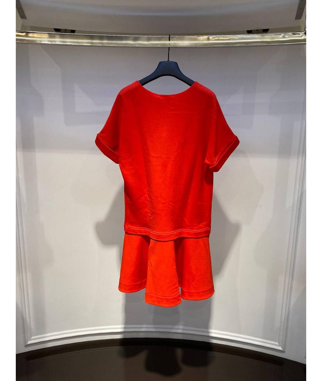 FENDI Красное хлопковое повседневное платье, фото 2