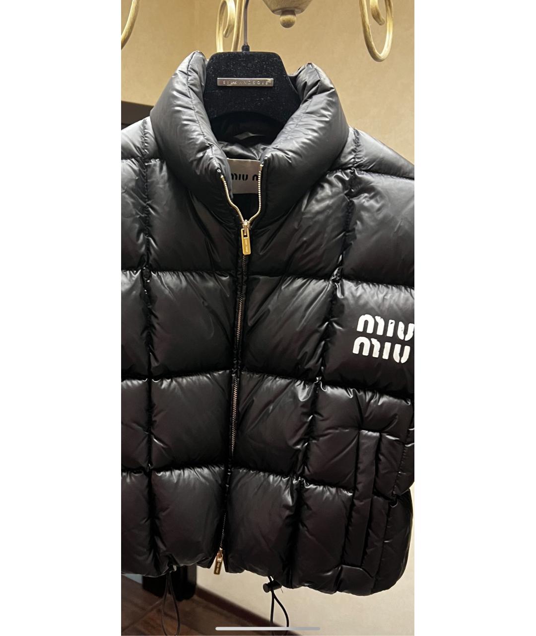 MIU MIU Черный пуховик, фото 4